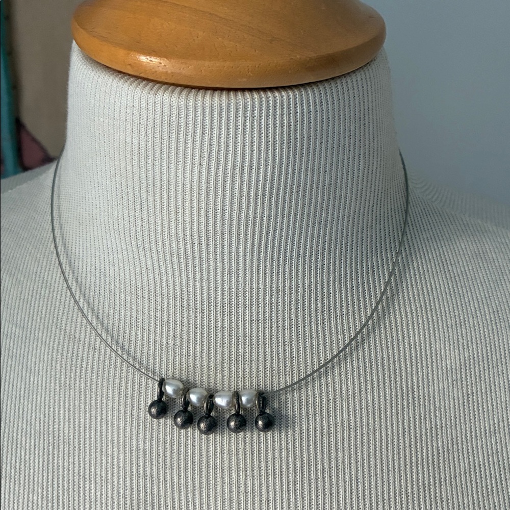 Designer Boo Poulin sterling necklace